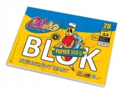Blok rysunkowy A4 Pastello 20 kartek 100g