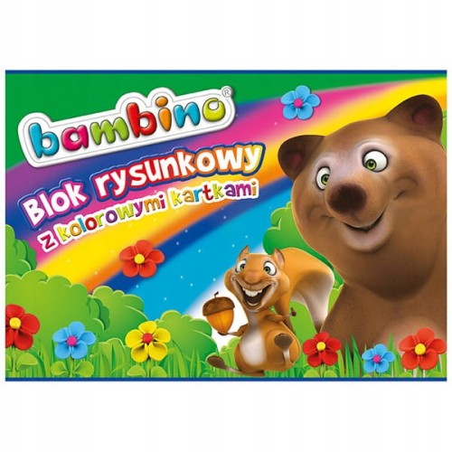 Blok rysunkowy A4 Bambino kolor 16 kartek