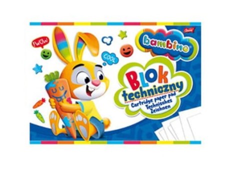 Blok techniczny A3 Bambino biały 10 kartek