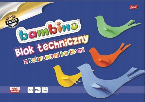Blok techniczny A3 Bambino kolor 10 kartek