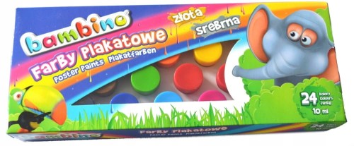 Farby plakatowe Bambino 24 szt. x 10 ml