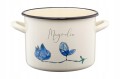 Garnek tradycyjny emaliowany Galicja Flores 20cm 4,4 l
