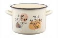 Garnek tradycyjny emaliowany Galicja Flores 20cm 4,4 l