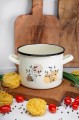 Garnek tradycyjny emaliowany Galicja Flores 20cm 4,4 l