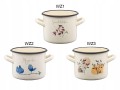 Garnek tradycyjny emaliowany Galicja Flores 20cm 4,4 l