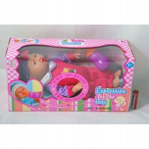 Lalka bobas 25cm, dzwięk