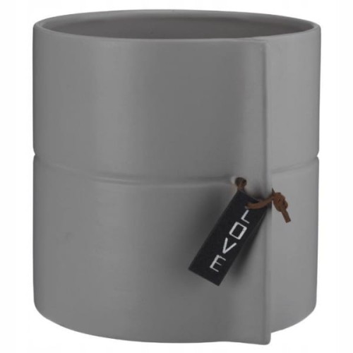 Osłonka Galicja Eliza 17x17cm ceramika szara