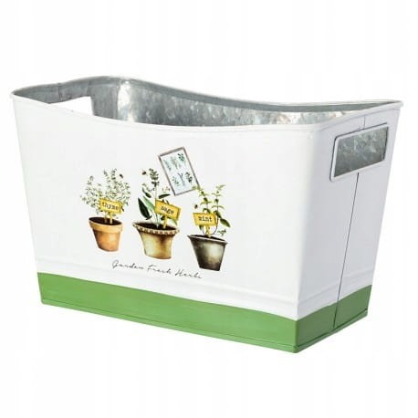 Osłonka Herbs 25x14cm metal Verdenia