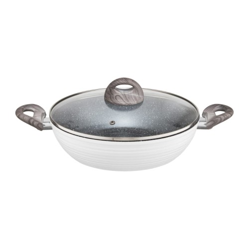 Patelnia gleboka Ambition Wavy 28 cm non-stick pokrywka