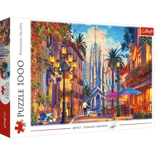 Puzzle Trefl 1 000 elementów Barcelona Hiszpania GXP-910539