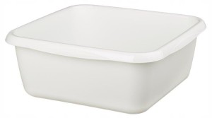 Miska kwadratowa Galicja Molly 33cm 11 l kremowa