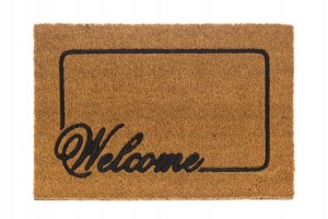 Wycieraczka gotowa kokosowa do wnętrz 40 x 60 STEVEN Welcome