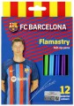 FLAMASTRY Astra OKRĄGLE FC BARCELONA 12 KOLORÓW