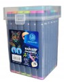 Astra MARKERY DWUSTRONNE Artystyczne 30 kolorów + 6 neon