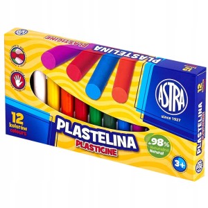 Plastelina Astra okrągła 12 kolorów
