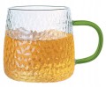 Szklanki MG Home DECO 350 ml 4 szt. zielony uchwyt