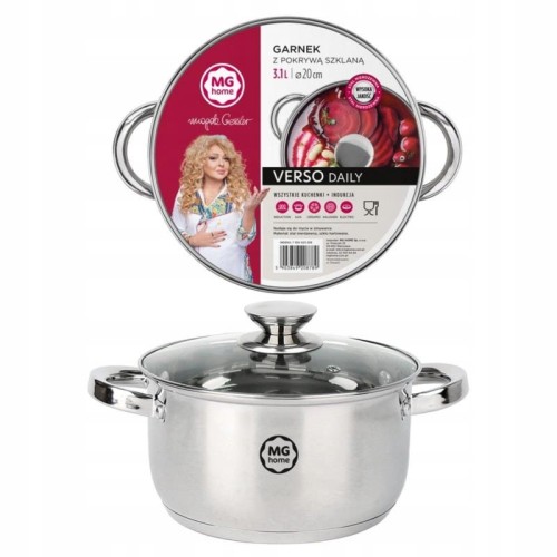 Garnek stalowy MG Home Verso Daily 20cm 3,1 l