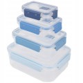 Pojemniki na żywność MG Home Misto 4 sztuki, prostokąt