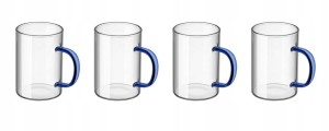 Szklanki MG Home Renza granatowy uchwyt 300 ml 4 szt.