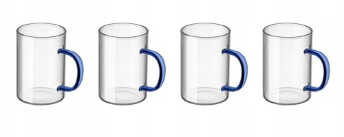 Szklanki MG Home Renza granatowy uchwyt 300 ml 4 szt.