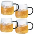 Szklanki MG Home Deco 350ml czarne 4 szt.
