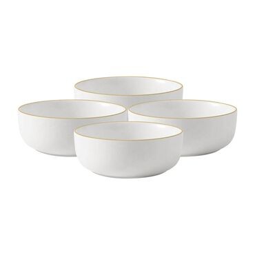 Salaterki miski porcelanowe MG Home Artena White 15 cm 4 sztuki