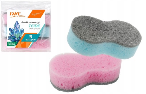 Zmywak kuchenny Ravi Teide profilowany 3 szt.