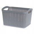 Kosz uniwersalny tworzywo sztuczne Galicja Willow 6,6l szary jasny