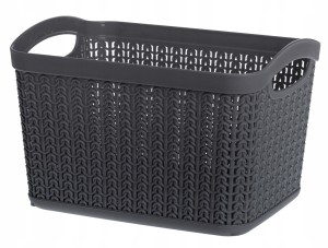 Kosz uniwersalny tworzywo sztuczne Galicja Willow 6,6l grafit