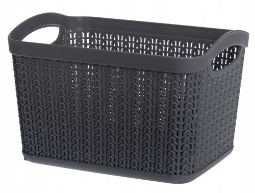 Kosz uniwersalny tworzywo sztuczne Galicja Willow 6,6l grafit