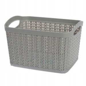 Kosz uniwersalny tworzywo sztuczne GAlicja Willow 3,3l szary jasny