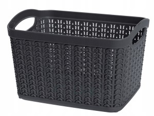 Kosz uniwersalny tworzywo sztuczne GAlicja Willow 3,3l grafit
