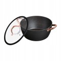 Zestaw garnków MG Home Rose Gold 6 elementów aluminium