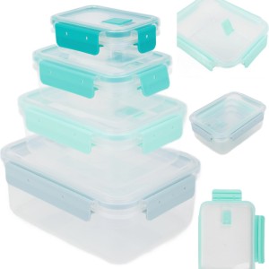 POJEMNIKI NA ŻYWNOŚĆ MG Home Misto 4 pojemniki prostokątne