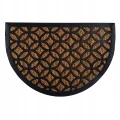 Wycieraczka gumowo kokosowa Verdenia Fred 60x40cm półokrągła wzór 7